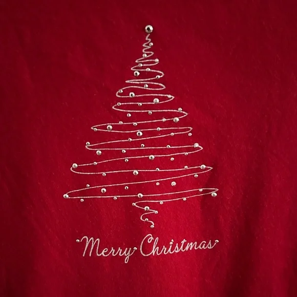 Red Christmas Tree Short Sleeve Tee - Picture 2 of 4